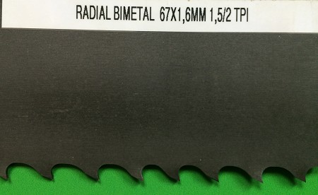 Полотно ленточное Honsberg Radial BI/M42 67x1.6x8585 mm, 1.5/2 TPI